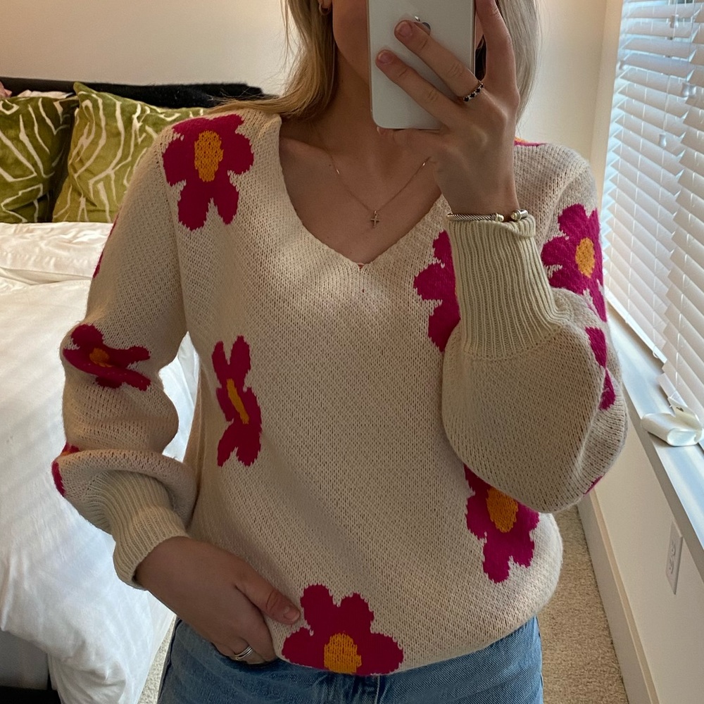Floral Sweater
